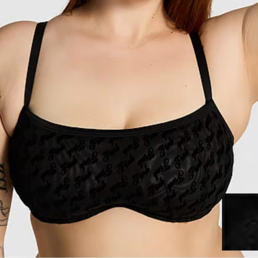 PINK Victoria's Secret Black Full-Coverage Bra